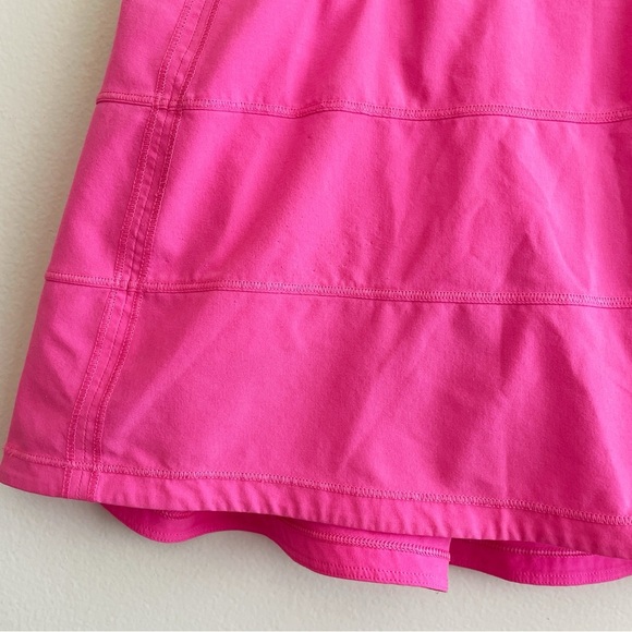 Lululemon Pace Rival Mid Rise Skirt neon pink tennis cheer preppy skort tiered 4 - Picture 7 of 13